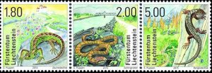 Liechtenstein Reptiles Stamps