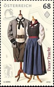 Austria Costumes Stamp
