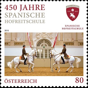 austria riding school stamp