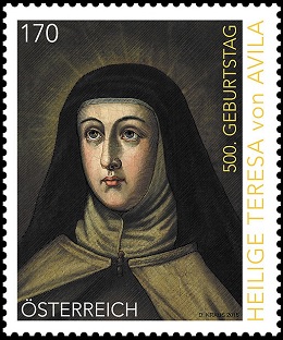 austria teresa of evila stamp