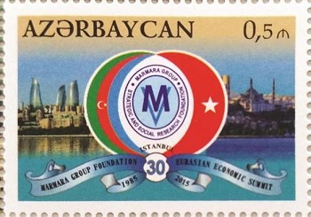 azerbaijan eurasia summit stamp