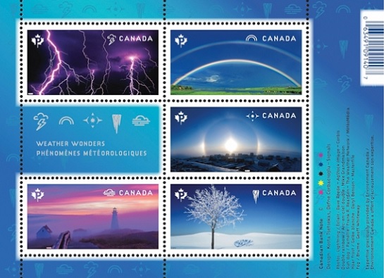 canada weather events stamps