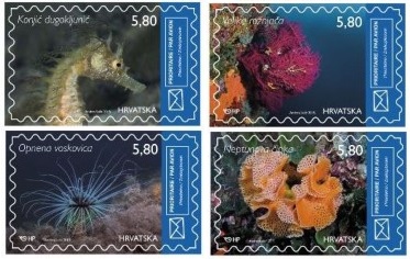 croatia undersea stamps