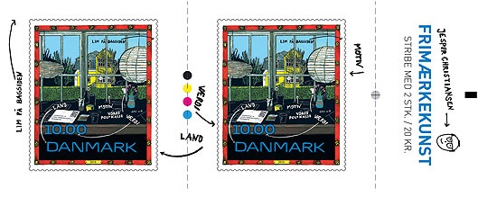 denmark stamp art