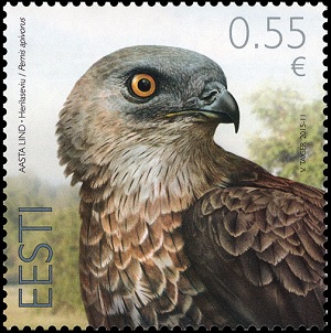 estonia bird of the year stamp