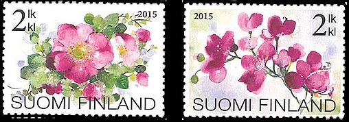 finland flowers stamps