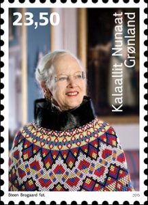 Greenland Queen Stamp