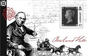 Guernsey Penny Black Stamp