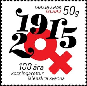 Iceland Women Surfage Stamp