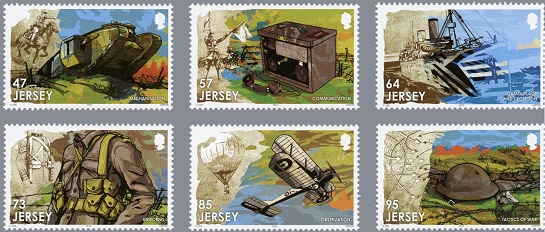 jersey world war stamps