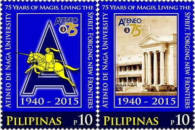 philippines naga university stamps