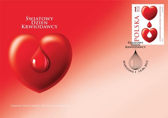 poland blood doner day fdc