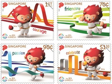 singapore sea games stamps