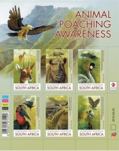 South Africa Animal Poaching Awareness Stamps