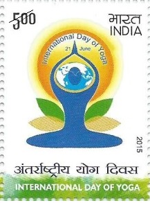 stamp yoga day