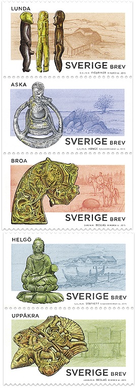 sweden viking stamps