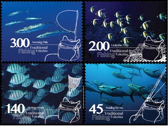 tokelau fish stamps
