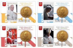 Vatican Stamp And Coin Card