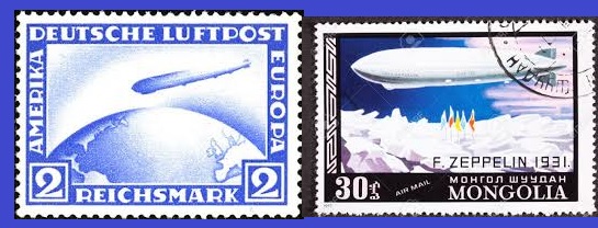 zeppelin mail stamps